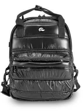 UNISEX Quilted Black Puffer Backpack - Brand: Skunk BAGS